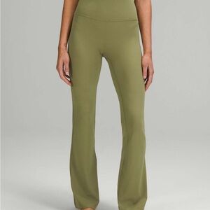 Olive Green Women's Flared Pants